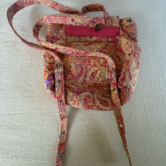 FINAL PRICE Vera Bradley-style Paisley Patterned Women's Backpack - Picture 2 of 12